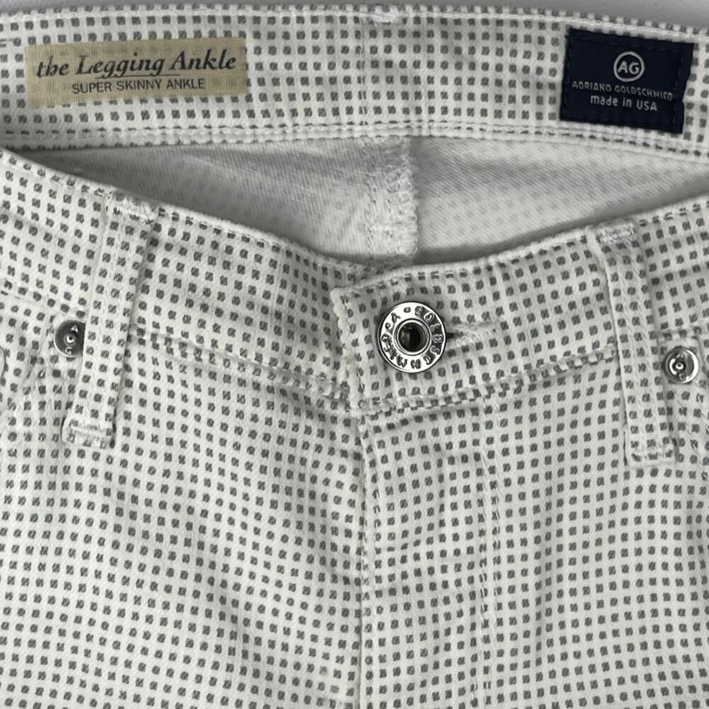 AG Adriano Goldschmied Jeans White - Gray The Leggings Ankle Size 27 - Picture 7 of 10